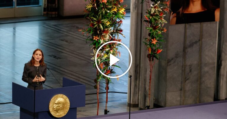 Machado Skips Nobel Peace Prize Ceremony, Promises to Visit Oslo in the Future