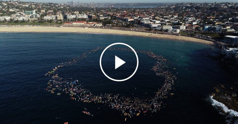 Hundreds Gather at Bondi Beach to Honor Swimmers and Surfers