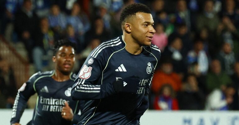 Late Mbappe goal secures Real Madrid victory against Talavera in Copa del Rey | Football News