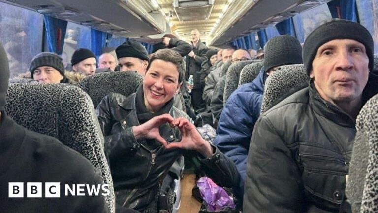 Belarusian prisoners joyously mark their release following the lifting of US sanctions