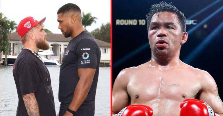 Manny Pacquiao Predicts Outcome of Anthony Joshua vs Jake Paul Fight