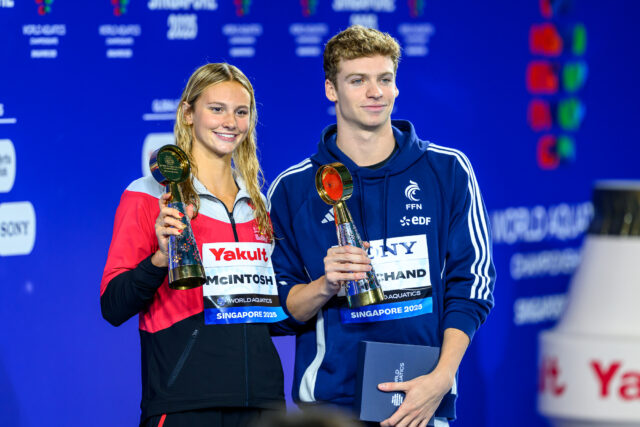 McIntosh and Marchand Honored as World Aquatics’ 2025 Swimmers of the Year