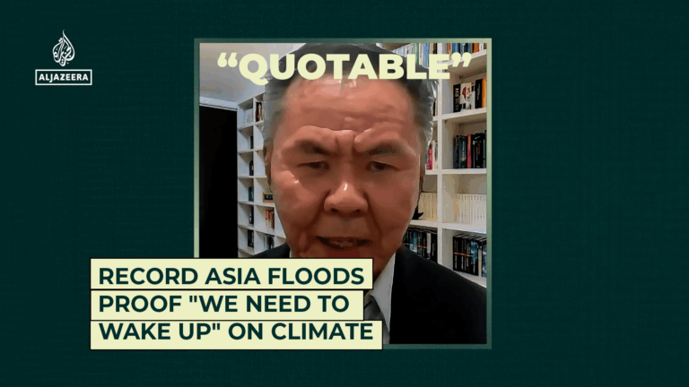 Climate scientists warn that the recent record-breaking floods in Asia are clear evidence that urgent action is needed to address climate change.