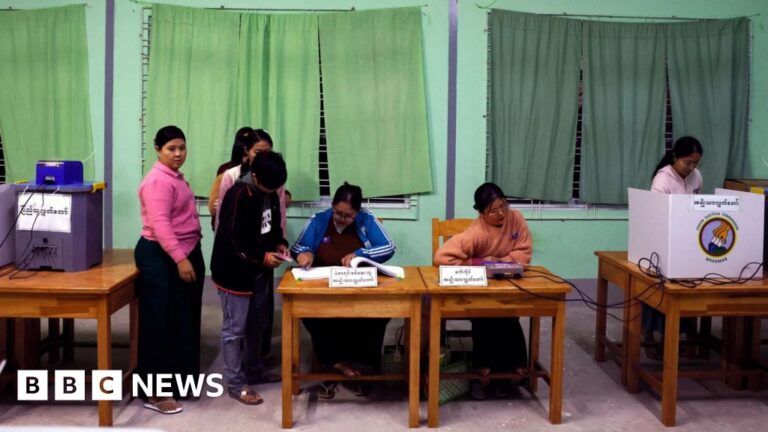 Myanmar, plagued by conflict, participates in heavily criticised ‘sham’ election