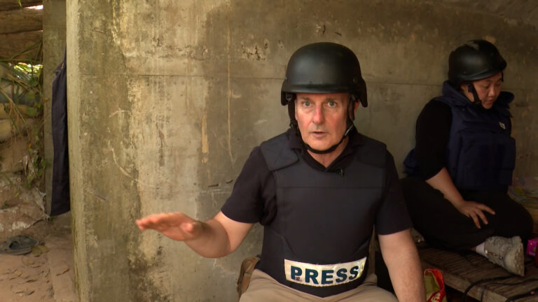 Al Jazeera journalist seeks refuge during shelling at Thai-Cambodia border | Breaking News