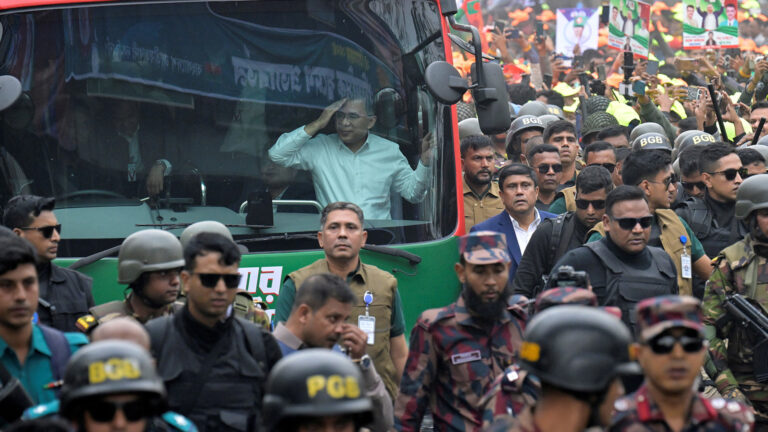 After 17 years, Tarique Rahman, the opposition leader of Bangladesh, makes a return as the government watches closely.
