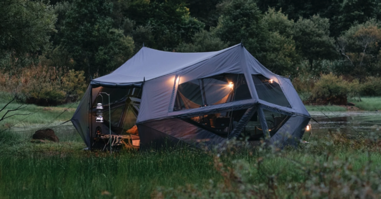 Korogi Introduces Grayhus Polyhedral Base Camp Tent from Tokyo Crafts