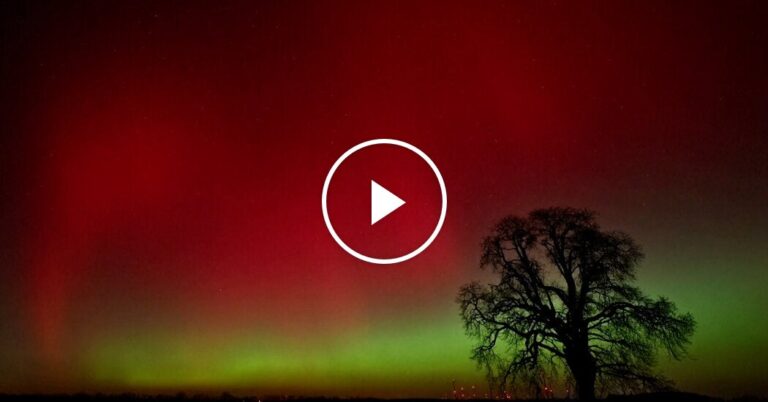 Aurora Borealis Illuminates the Skies of the U.K. and Europe
