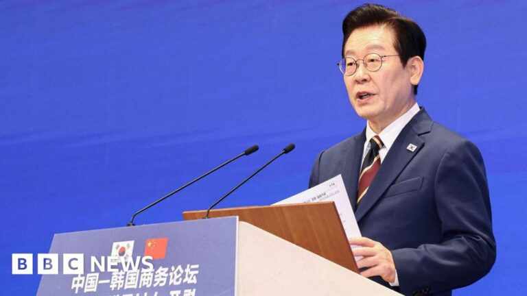 Lee Jae Myung of South Korea meets Xi of China to seek a reset in relations