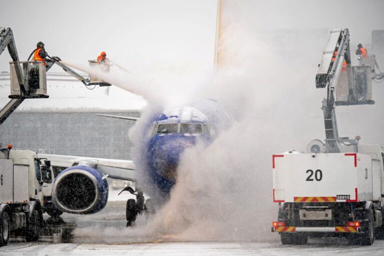 Thousands of flights canceled and over 100,000 power outages caused by U.S. winter storm