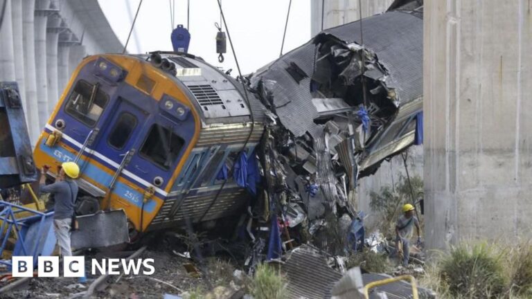 Residents recount ‘terrifying’ scene as crane topples onto moving train