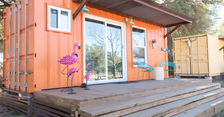 Two-Person Shipping Container Home in Stonewall, Texas