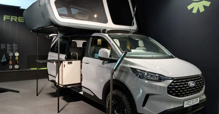 Ford Freescape Modular Camper Van with Inflatable Pop-Up Roof