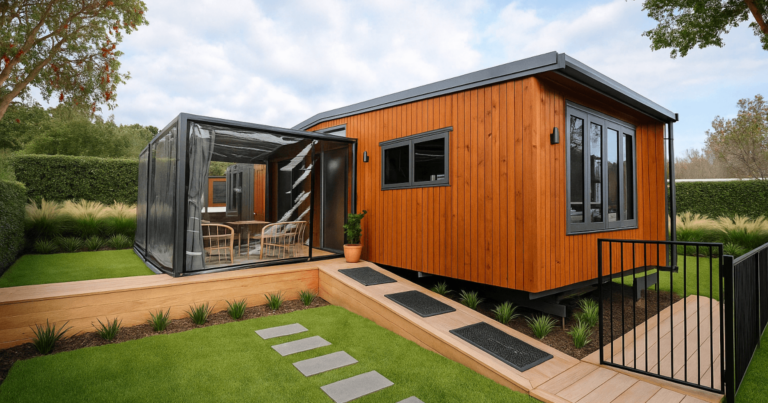 Tiny house offers spacious living experience similar to an apartment-sized home